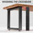 Heavy-Duty Metal Table Legs For Industrial And Modern Furniture, Durable And Versatile For Various Table Types(Only Table Legs,No Table)