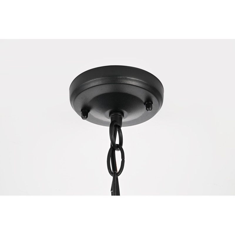 Luminaire suspendu d'extérieur noir 13 po Allson