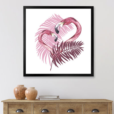 «Flamingo In Tropical Summer I», reproduction sur toile