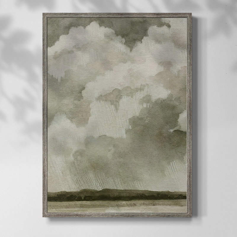 «Big Dark Sky I», reproduction encadrée - bois massif, H 11 po x l 9 po