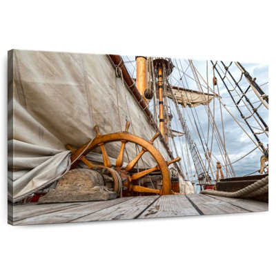 Aletra Ship Wheel And Deck