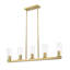 Lustre linéaire à 5 lumières Esma-100157053-100157052