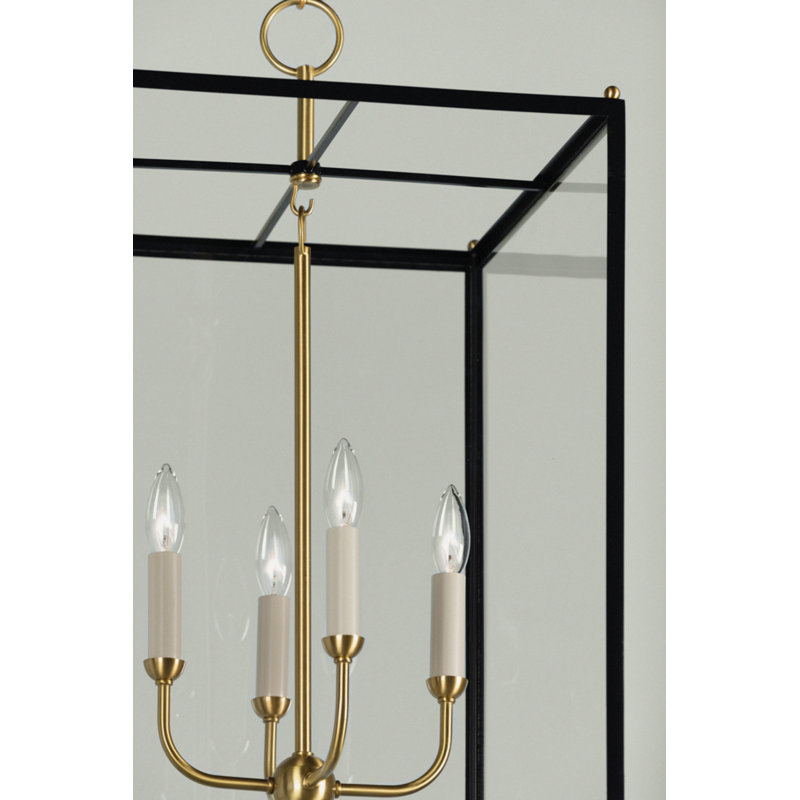 Chaselton 4 - Light Pendant, Clear Glass/Black