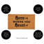 Tapis d'entrée antidérapant Greeting Home Is Where You Haunt Is 28 po x 16 po