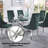 Mullin Double Pedestal Dining Table in Clear,dining table,dining room table