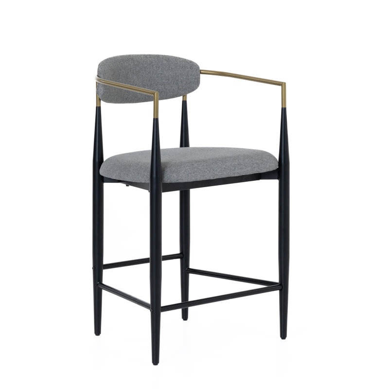 Tabouret de comptoir 25,2 po Ayliana, Gris moyen
