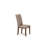 5 Piece Dining Table Set for 4 Includes a Rectangle Kitchen Table and 4 Dark Khaki Linen Fabric Parsons Dining Chairs, Linen White-676828-676824-676826