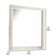 Hyao Dresser Mirror, White Wash Veneer, 38 Inch Square Frame