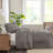 3 Piece Dark Grey Queen Bedspread With Soft Microfiber And Fill. , Pleated Corners, , Machine Washable . Microfiber, Fill, Box Sewing, , Captivating-125073482-125073479