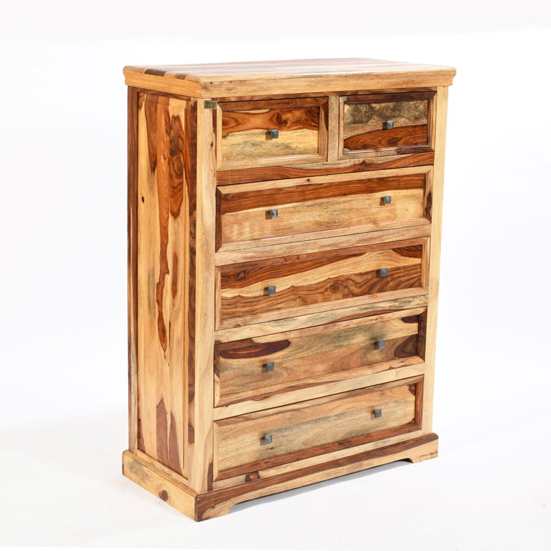 Solid Wood 95cm W 6 - Drawer Chest of Drawers