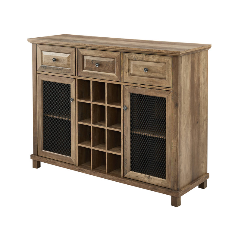 Jack 47.63" Mesh Door Sideboard, Reclaimed Barnwood