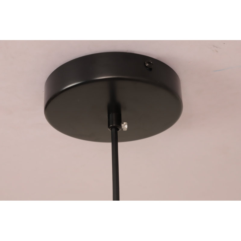 Lustre spoutnik linéaire 9,54 "avec 12 lumières, Noir