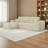Modern Cloud Sectional Sofa With Chaise, Plush Corduroy Modular Couch, No Assembly Required-44868450-44868252