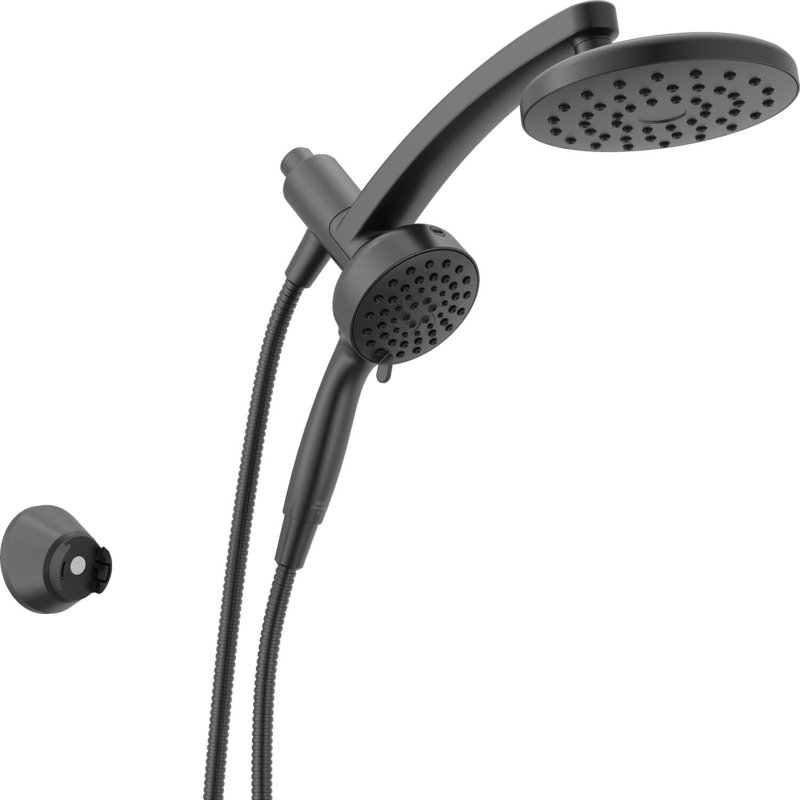 6-Setting PivotPro 3-in-1 Combination Shower Head with High Pressure ProClean Spray Matte Black, Matte Black