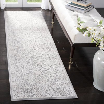 Tapis gris clair / crème Calidia