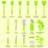KALUNS 24-Piece Nylon Cooking Utensil Set in Green with Heat-Resistant Kitchen Tools Safe for Nonstick Cookware-100930816