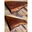 Tablette flottante en bois de noyer massif avec bord vivant-85400983