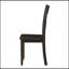 Ensemble de 2 chaises d'appoint à dossier en noyer vieilli
