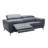 Genuine Leather Square Arm Reclining Sofa-433383750-498713743