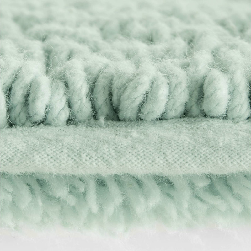 Tapis pour salle de bain réversible 100% coton 24 x 44 po 3000 g / m² - Sensation facile d'entretien, lavable à la machine