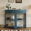 Console en bois avec tiroir et tablettes-133712550