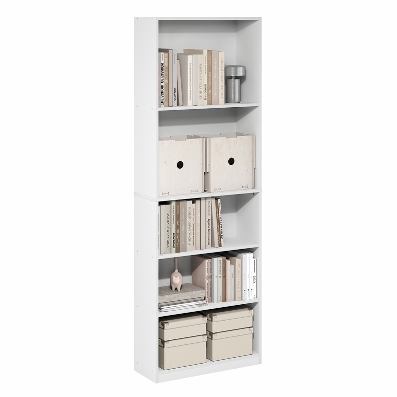62.48cm W Manufactured Wood Shelving Unit, White