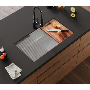 RUMONTE Dual Mount 30" All-Inclusive Workstation Sink