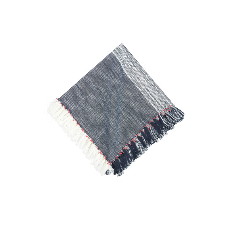 Ensemble de serviettes en coton 4 pièces Kallie, Bleu