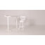 Catt Swivel White Bar Stools with Solid Wood Frame-851991033