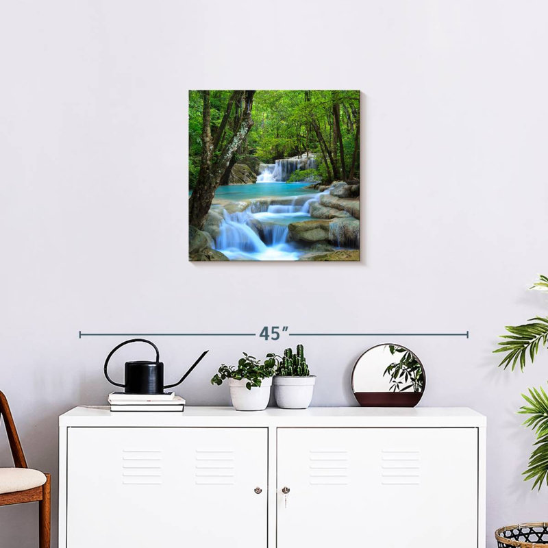 Kerrick, cascades d'Erawan, H 20 po x l 20 po