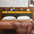Anasofia Storage Headboard with Led Lights and Charging Station-1180643618-1180643629