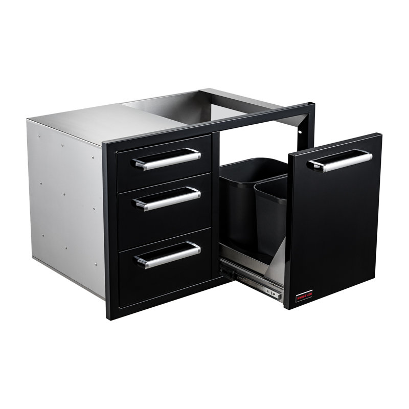 Armoire de cuisine extérieure modulaire en acier inoxydable 33 po