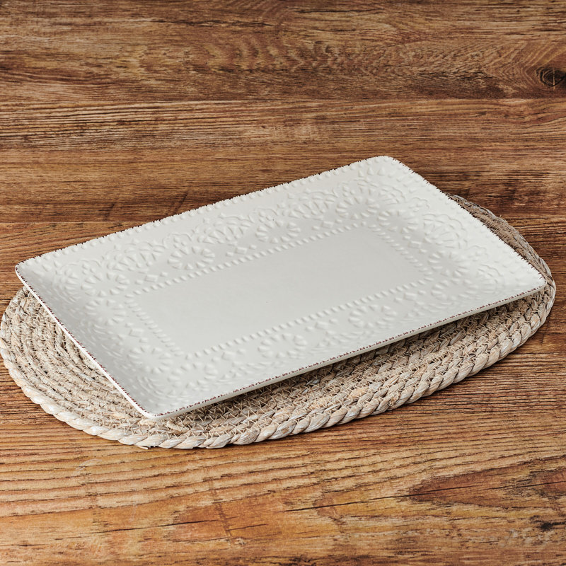 Pfaltzgraff Chateau 14.75 in. Rectangular Serving Platter