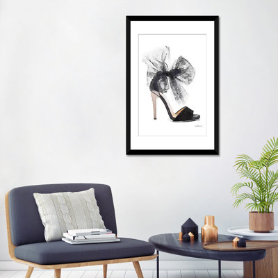 " Fashion Shoe In Black Sheer " by Amanda Greenwood