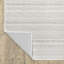 Tapis blanc / gris tissé à la machine Maitland-1581907807