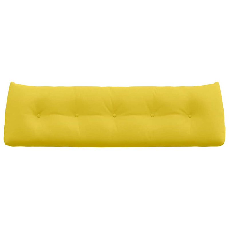  Back Pillow Brown 80 X 24 X 50 Cm Fabric, Light Yellow, Rectangle 50cmH x 160cmW