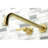 Kingston Brass Manhattan Two-Handle 3-Hole Wall Mount Roman Tub Faucet-59137456-115316196