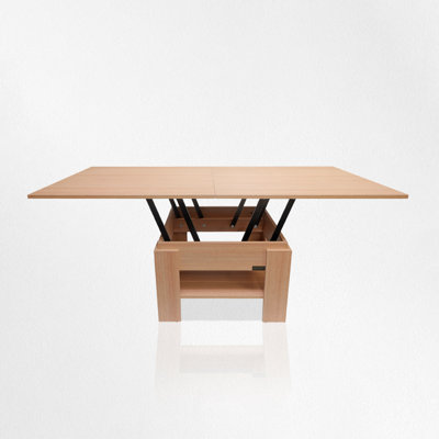 Lift-top Coffee Table  Seats 7-9 People, Laminate Finish