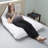 Lavish Home Pregnancy Pillow - U-Shaped Full Body Pillow for Pregnant Women with Removable Cover - Pregnancy Support for Sleeping - Body Cushions for Adults, Maternity Pad (White)