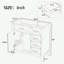Meuble-lavabo 36 po sans lavabo, base d'armoire seulement, armoire de salle de bain avec tiroirs, structure solide et panneau de fibres à densité moyenne-107238324