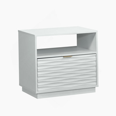 Table de chevet, finition blanche
