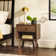 Bradgate 1-Drawer Nightstands with Storage Cubby