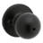 Polo Bed/Bath Knob in Matte Black