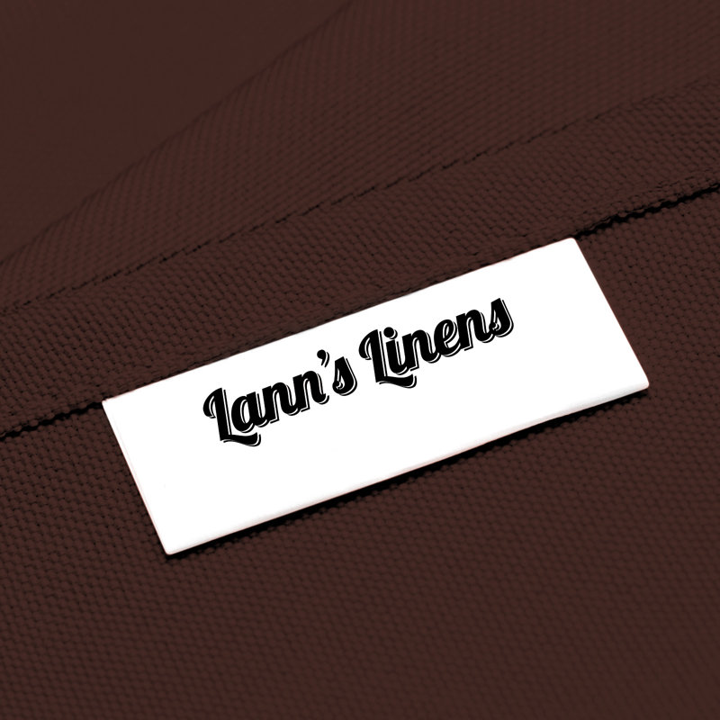 Elegant Chocolate Brown Polyester Rectangular Tablecloth 60 x 102 Inches