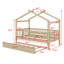 Lit maison avec lit gigogne-818125585