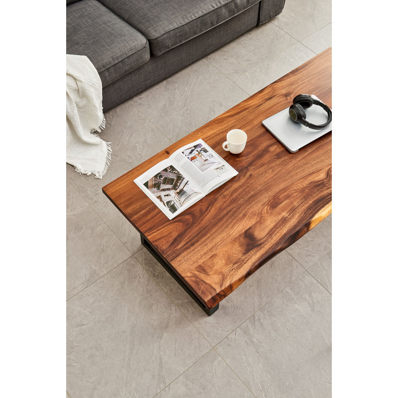  Live Edge Coffee Table, 17.5" H x 34" L x 20" W