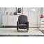 Chaise berçante en coton et lin avec repose-pieds réglable-1902036976
