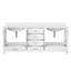 Meuble-lavabo double 80 po, comptoir en quartz, bois massif, design tendance Avec rangement blanc et 6 tiroirs-2068496899