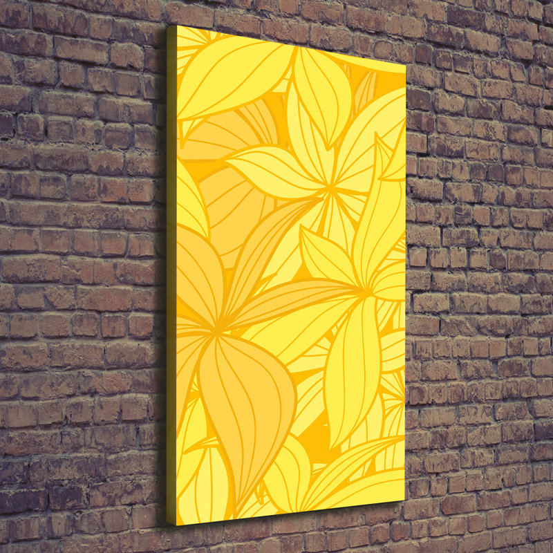Yellow Flowers - Wrapped Canvas Print