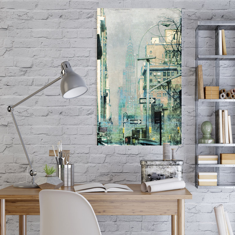 « new york 2 », impression sur toile tendue, H 40 po x l 24 po x P 1 po